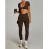 Женский фитнес комплект Crop T-shirt + Leggings model 175